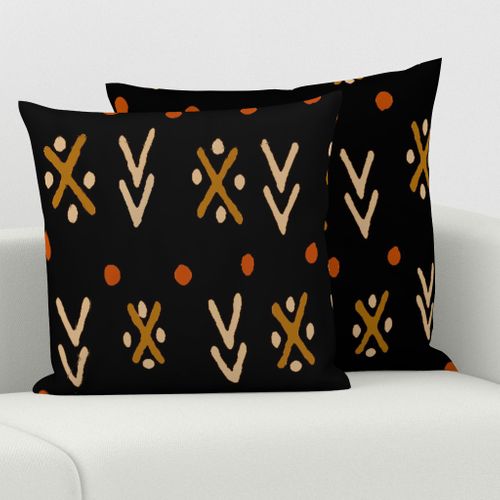 African Tribal Arrows - Black - Large Scale