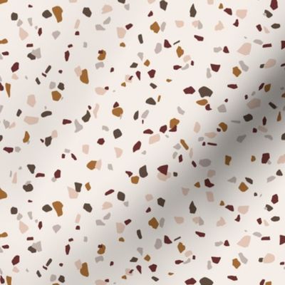 Terrazzo spaced // Copper, blush, burgundy, rich brown and dark taupe