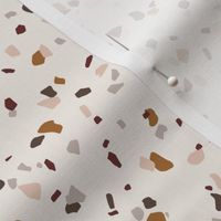 Terrazzo spaced // Copper, blush, burgundy, rich brown and dark taupe