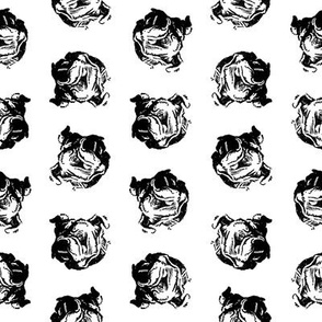 Bulldogs Illustrated Dog Pattern (Small Print Size)