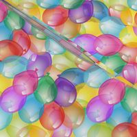 Balloons stacked birthday