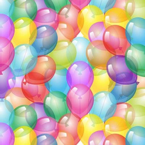 Balloons Fabric, Wallpaper and Home Decor | Spoonflower