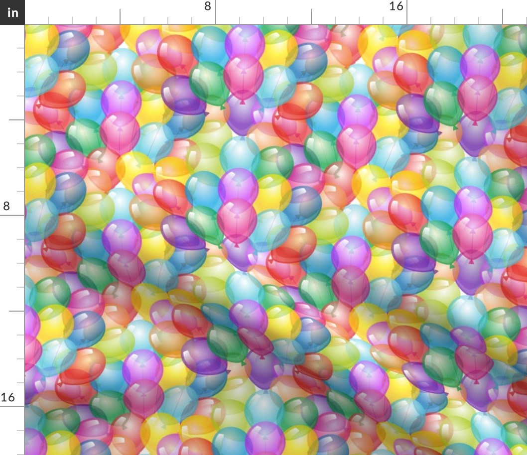 Balloons stacked birthday