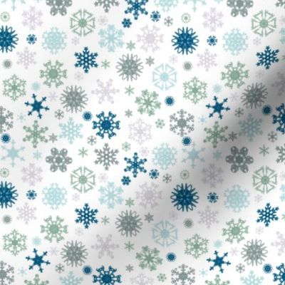 snowflakes blue smallscale