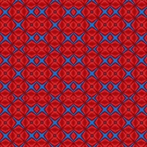 Red & Blue Kaleidoscopic Tiles
