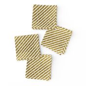  Gold White Diagonal Stripes