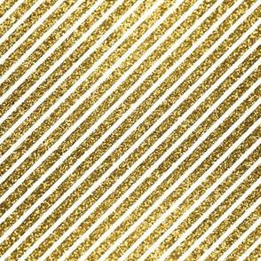  Gold White Diagonal Stripes