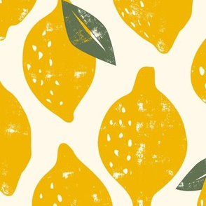 (large scale) lemons - summer citrus - yellow OG - LAD20