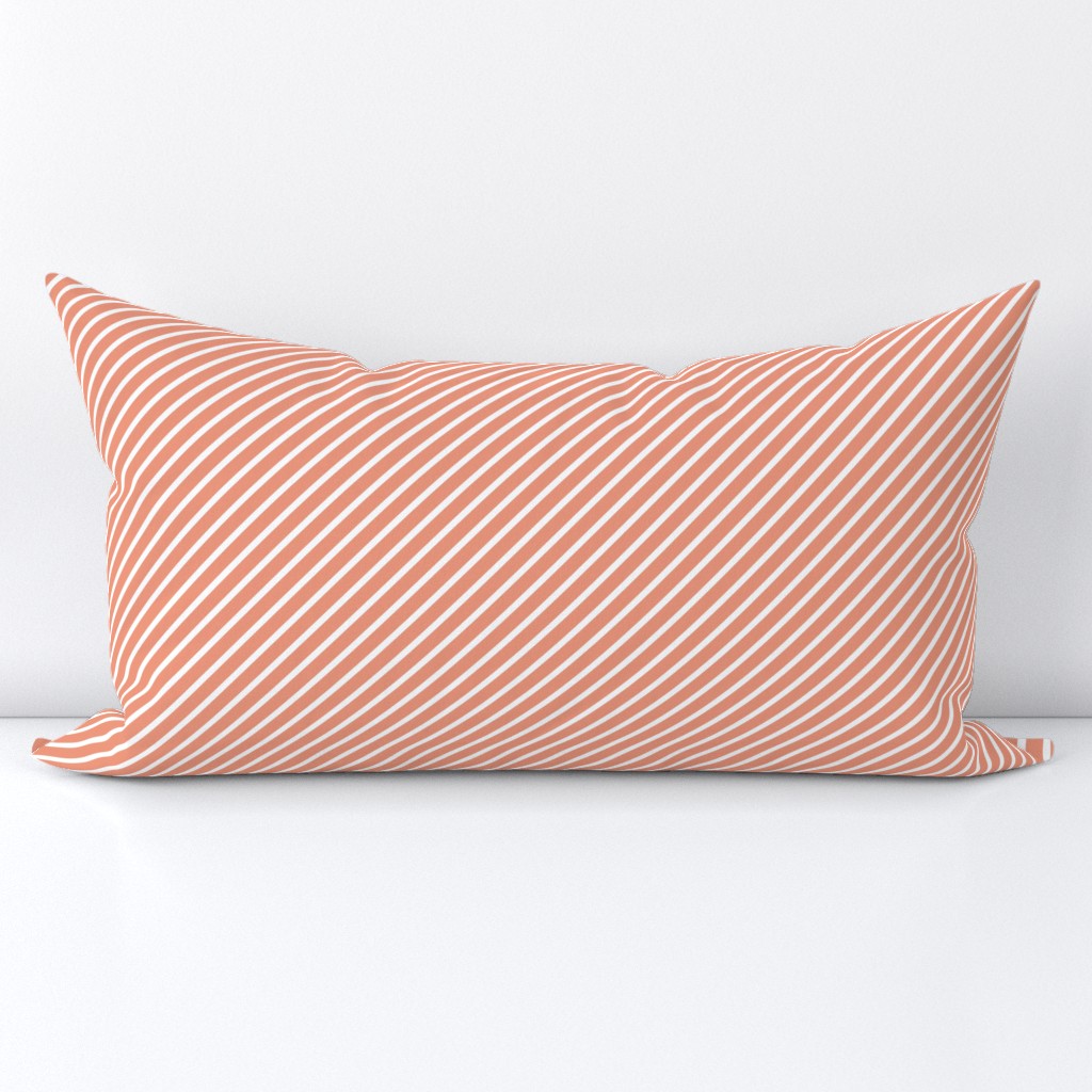 Dusty Pink Diagonal Stripes