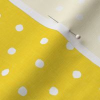 polka dots on yellow - scatter dots - LAD20