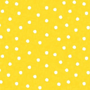 polka dots on yellow - scatter dots - LAD20