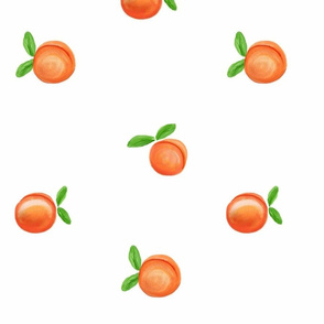 So Peachy Sweet Fruit / Painterly Peach - Orange -lg  