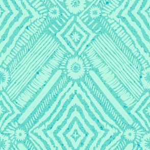 textural diamonds - turquoise