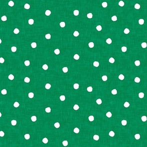 polka dots on green - summer dots - LAD20