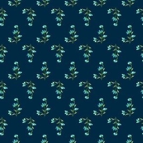 Giacinta Spring Turquoise Floral - Teal