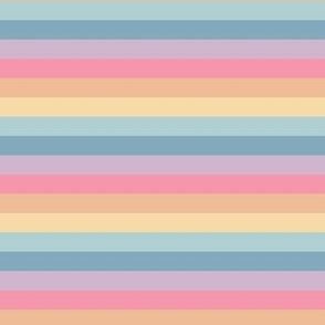 Cute Pastel Stripe Rainbow
