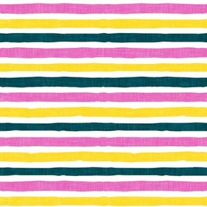 summer stripes - pink, blue, & yellow - LAD20