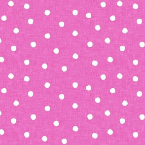 polka dots on pink - scatter dots - LAD20
