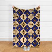 wonderful tile diagonal Cobalt Blue