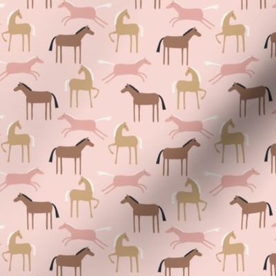 Horse Party  2.0  on pink I inch