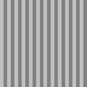 Matte Silver and Medium Gray Quarter Inch Vertical Stripes