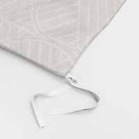 Silver white leaves on linen