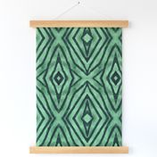 African Tribal Shield-muted green