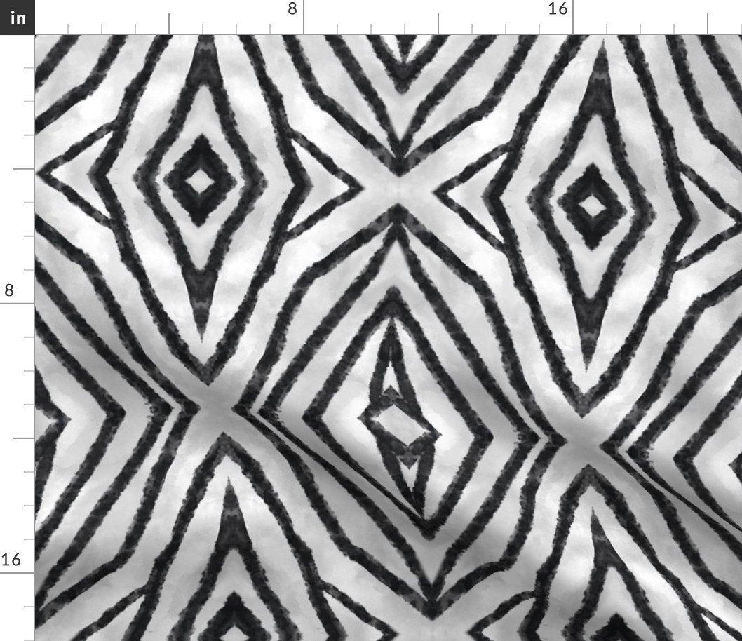 African Tribal shield-black and white