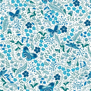 Flora and Fauna-Blue