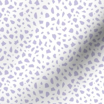 Minimal terrazzo texture abstract scandinavian trend classic basic spots design soft lilac purple violet baby nursery