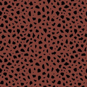 Minimal terrazzo texture abstract scandinavian trend classic basic spots design stone red maroon black neutral nursery