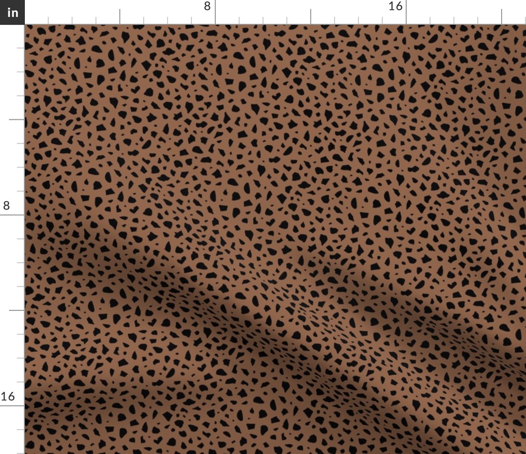 Minimal terrazzo texture abstract scandinavian trend classic basic spots design moody brown coffee neutral nursery