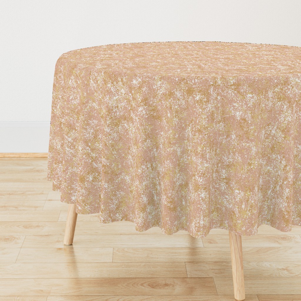 Faux Texture | Peachy Pink + Gold + White Wallpaper