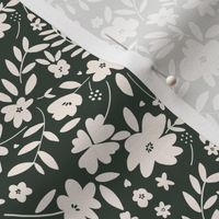 Ditsy Floral / Lunar Green