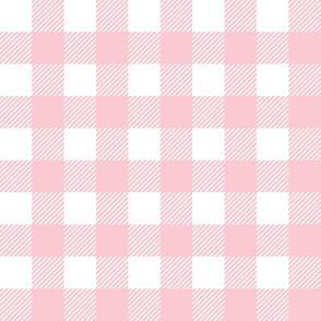 Small scale // Picnic towel plaid // pastel pink