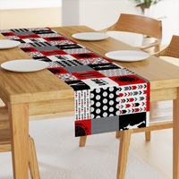 Women's Volleyball//Setter//Red - Wholecloth Cheater Quilt - Rotated