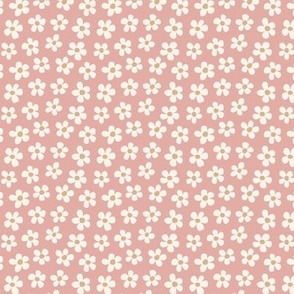 Horse Party Daisies on Pink - 1/2 inch