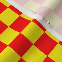 Red and yellow checker 1"