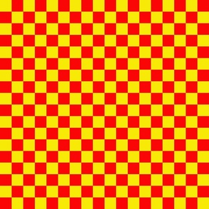 Red and yellow checker 1"
