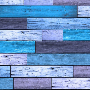 Wood planks Large Blues