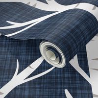 navy no 2 linen birch trees