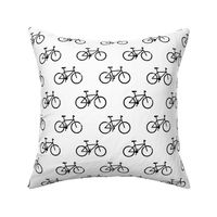 (large scale) bicycle - bikes - black on white C20BS