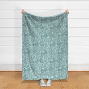 Mint Green Floral Pattern