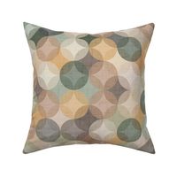 Retro Geometric Soft Muted Colours Small Scale