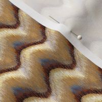 Faux Texture |  Wood Painted Rick-Rack Wallpaper/Fabric | Golden Natural