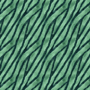 African Animal Skin Stripes-green blue