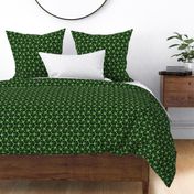 Geometric Pattern: Hexagon Ray: Black Green