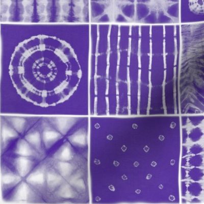 Shibori mix dark purple