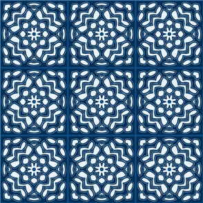 Moroccan Tile-Classic Blue