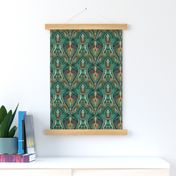 Vintage Paisley Green